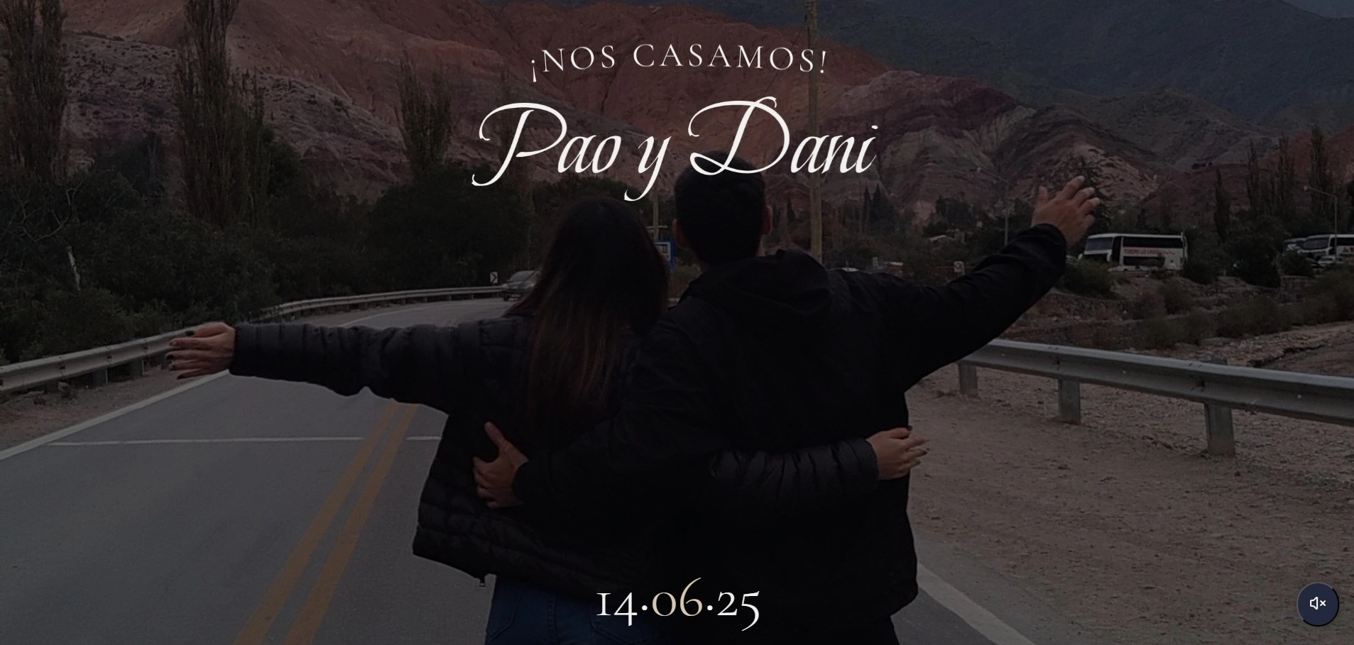 Web invitación Casamiento